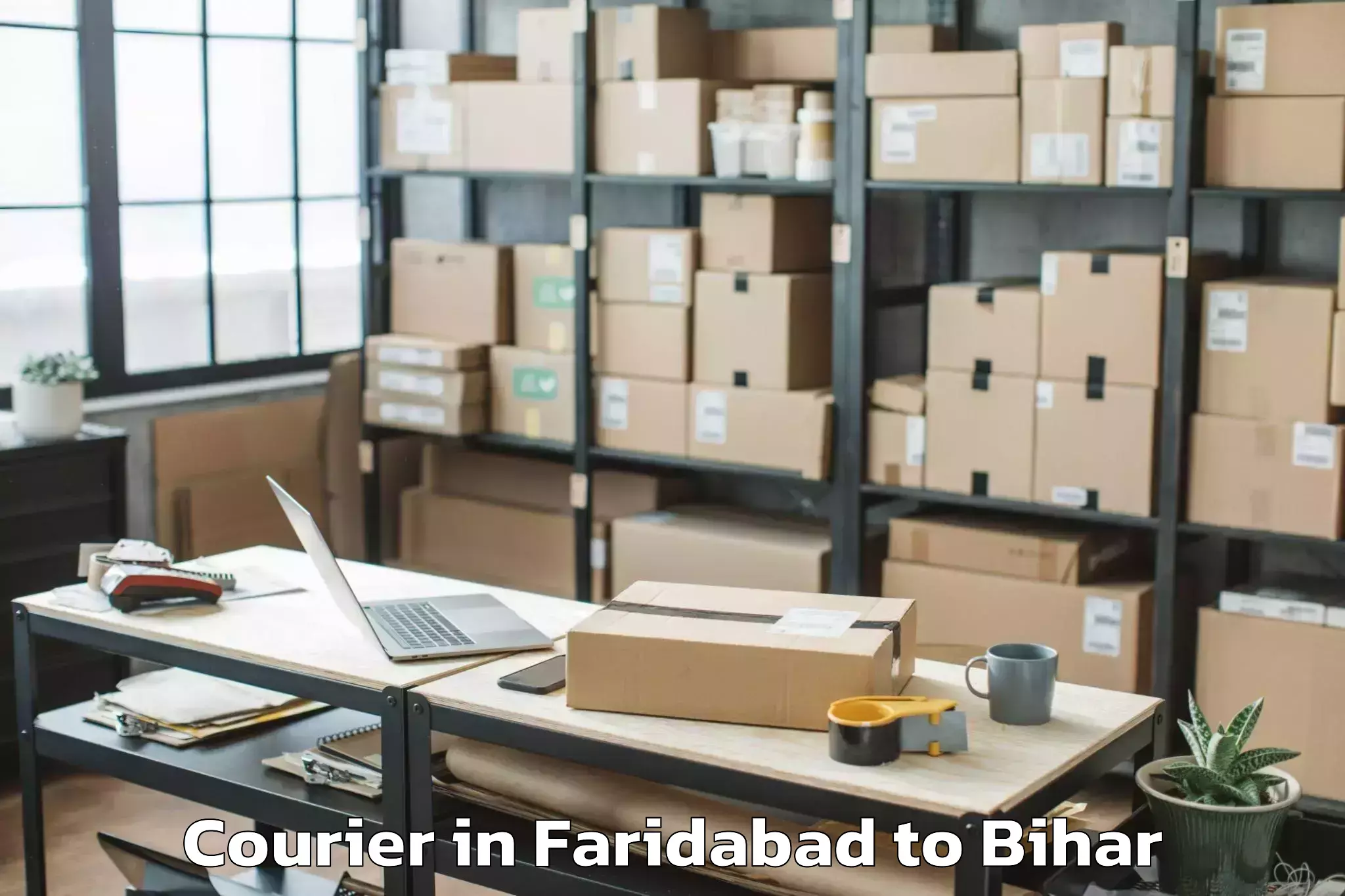 Trusted Faridabad to Adhaura Courier